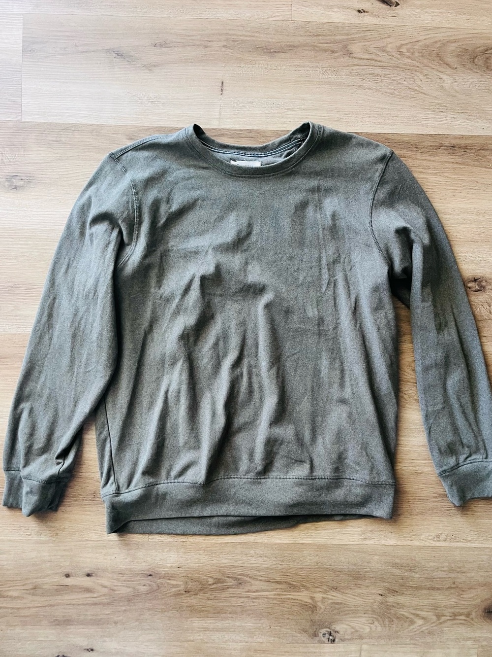 Boston Traders Olive Green Mens Crewneck Sweater